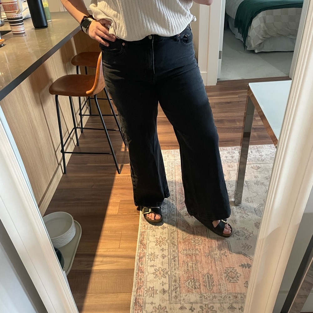 Gap wide leg black jeans
